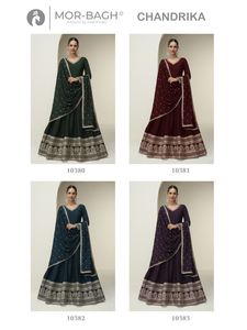 Premium Silk <b>Designer</b> Festival Wear Gown Collection Full <b>Catalog</b> available at wholesale rate, Free Size Stitched wholesale. - Product Image 6