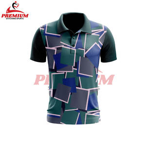 Vente directe polo à manches courtes pour hommes personnalisé vente en gros de t-shirt de golf à usage décontracté fabriqué en usine chemise entièrement imprimée par sublimation - Product Image 3