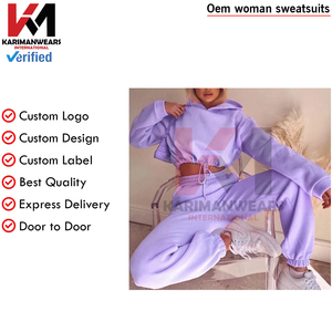 Conjunto deportivo de dos piezas de invierno para mujer, Sudadera con capucha sólida de gran tamaño, chándal, pantalones, ropa deportiva, ropa deportiva informal, chándales - Product Image 2