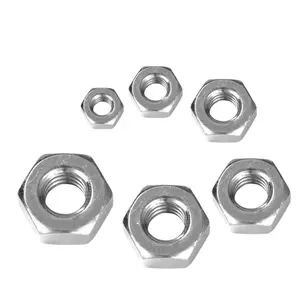 Stainless Steel SS 304 316 DIN 934 A2-70 A4-70 Hex Nut With Metric And Inch