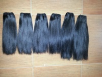 Faisceau de cheveux humains de qualité 12A, donneur vietnamien brut, bouclé birman non traité, cousu dans la trame de cheveux