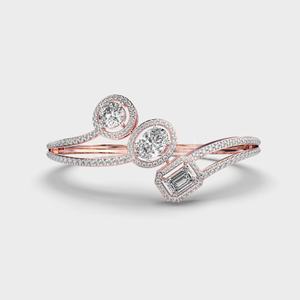 Bracelet en diamant Triniti Love de luxe pour femmes élégant Vintage or jaune or Rose pierres de Zircon-parfait cadeau de symbole élégant - Product Image 2