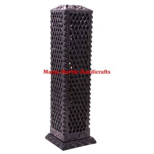 กระถางธูปแกะสลักหินสบู่ธรรมชาติที่มีรูปทรงหอคอยสำหรับตกแต่งของขวัญทางศาสนา - Product Image 6