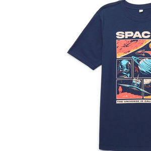 Camiseta de Manga Corta con Cuello Alto de Algodón Premium, Costuras Duraderas, Tacto Suave, Colores Vibrantes, Corte Moderno, Tela de Algodón - Product Image 3