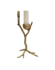 Lot de 2 Bougeoirs en T de différentes tailles en aluminium de qualité supérieure avec finition argentée et base sur pied - Product Image 2