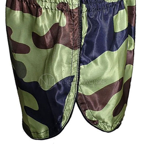 Shorts de boxe thaïlandaise pour hommes de haute qualité 100% polyester, séchage rapide, respirant, personnalisable, vêtements d'entraînement - Product Image 4