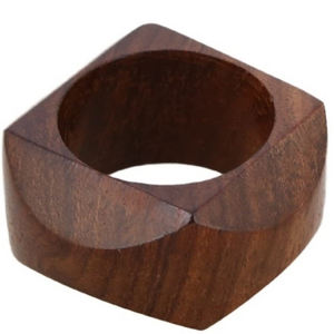 Servilletero marrón liso barato de fabricante indio hecho a mano de resina de madera de acacia para el hogar y la cocina - Product Image 6