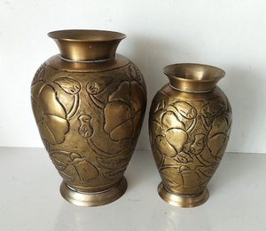 Jarrones de Flores de Latón Hechos a Mano de Estilo Costero para Centros de Mesa de Boda y Decoración de Mesa de Hogar, Color Personalizado - Product Image 2