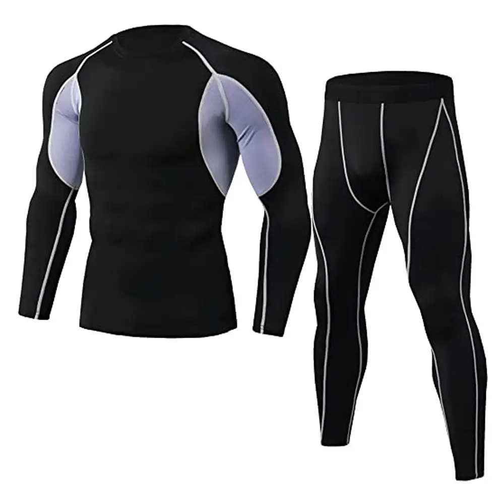 Men's Gym Clothing Jogging Suit Compression Mma Rashard Male Long Johns Thermal Underwear Winter First Layer Sports Suit
