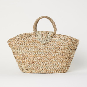 กระเป๋าถือ Raffia สำหรับผู้หญิงกระเป๋าถือฟางดีไซน์ทันสมัยกระเป๋าถือจากหญ้าทะเลมีโลโก้ตามสั่ง