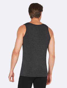 Breathable Custom Mesh <b>Tank</b> <b>Top</b> <b>Men</b> 100% Cotton Material Quick Dry Eco-Friendly Solid Black High Street Style 220g <b>Tank</b> <b>Tops</b> - Product Image 5