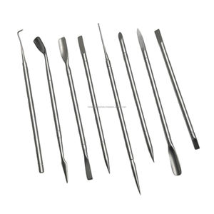 Empujador de Cutículas de Acero Inoxidable de Doble Punta Reutilizable para Manicura Profesional en Salón - Product Image 1