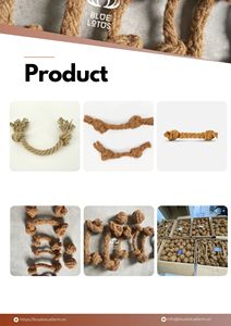 Jouet à mâcher pour chien en corde de coco Lotus Bleu, très populaire, écologique, durable, interactif pour l'intérieur, sûr, nettoyage dentaire, soulagement du stress - Product Image 6