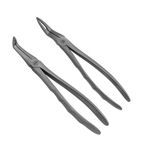 Pinces d'extraction de fragments radiculaires inférieurs et supérieurs PISSCO, pinces dentaires ergonomiques, 2 pièces - Product Image 1