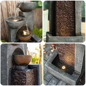 Fontaine à débit d'eau en résine Simple haut de gamme pour décor à la maison pour <span class=keywords><strong>salon</strong></span> et terrasse cour <span class=keywords><strong>jardin</strong></span> Style - Product Image 5