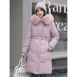 Alta qualidade inverno quente bolha casaco roupas fabricante personalizado longo capa puffer jaqueta para as mulheres