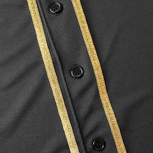 Maillots de baseball boutonnés personnalisables pour adultes Design unique Caractéristique respirante Fabriqué en usine pour maillot de baseball - Product Image 5
