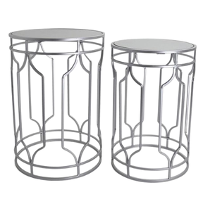 Mesa anidada de Metal superior con acabado de mármol de forma Hexagonal, mesa anidada de café de Metal para interiores utilizada para sala de estar - Product Image 2