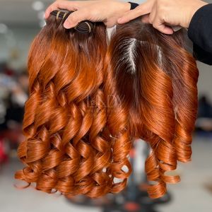 Extensions de cheveux humains vietnamiens de qualité supérieure, prix avantageux, cheveux raides et volumineux, couleur ombrée, ensemble de mèches avec fermeture, 2025 - Product Image 3