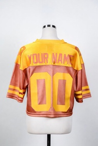 Camiseta de Fútbol Estilo Americano para Hombre, Personalizable, para Prácticas Deportivas, con Impresión de Nombre del Equipo, Servicio OEM - Product Image 3