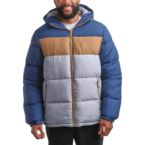 Chaqueta de Plumón para Hombre, Estilo Urbano, con Capucha, Cierre, Resistente al Agua, Abrigada, para Invierno - Product Image 1