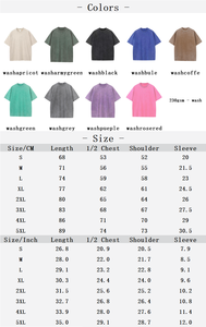 T-shirt graphique en tissu tricoté pour homme, coupe slim, lavage à l'acide, qualité supérieure, 230 g/m², vintage, surdimensionné, logo personnalisé DTG - Product Image 6