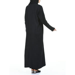 Ropa de exterior para mujer musulmana de talla grande Abaya suave y sencilla de calidad superior al por mayor disponible a granel - Product Image 3