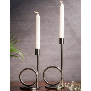 Exclusive Quality Metal Candle Holder <b>Candlestick</b> Modern Silverware Candle Holder Perfect for Wedding Restaurants and Events - Product Image 3