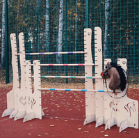 Obstacle d'entraînement d'agilité pour cheval à bascule réglable avec une hauteur de 75 à 110 cm pour la pratique du saut en extérieur