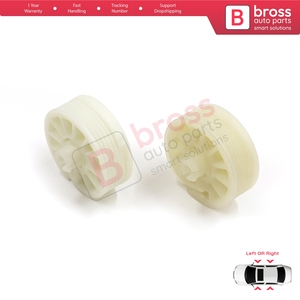 BWR5454 + BWR5455 2 piezas regulador de ventana rueda polea tambor engranaje piñón carrete Compatible Elantra MD UD Sonata Tucson Optima - Product Image 5