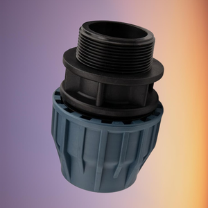 Conector de tubería de plástico de alta calidad de exportación India 90MM X 4 pulgadas adaptador de rosca macho superficie lisa PP accesorio de compresión - Product Image 5