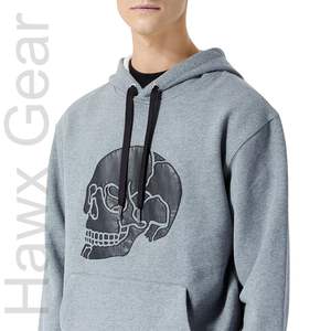 Nouvel arrivage de sweats à capuche en molleton de polyester et coton à manches longues pour hommes pull doublé à motif solide conception saison d'hiver vente en gros - Product Image 1