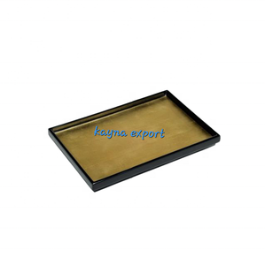 Fancy <b>Black</b> Enamel Glossy Finished Wooden <b>Serving</b> <b>Tray</b> for Hotel Restaurant Catering-Bar Accessories - Product Image 5