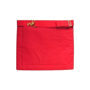 Delantal de rito escocés de 13 grados Moire blanco y rojo versátil y elegante - Product Image 2