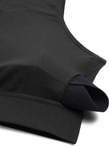 สปอร์ตบราเอวลอยเปิดไหล่ข้างเดียวสำหรับผู้หญิงเสื้อแขนกุดแบบสายเดี่ยวเสื้อแขนกุดไม่สมมาตรสำหรับออกกำลังกายเล่นโยคะ - Product Image 5