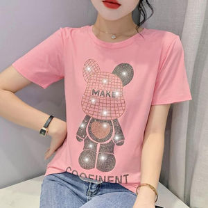 Camisetas de lentejuelas con diamantes de imitación para mujer, camisetas brillantes con diamantes de imitación, ropa de calle Y2K, camisetas gráficas de moda para discoteca - Product Image 5