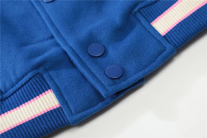 Veste de baseball pour homme de haute qualité personnalisée OEM, veste de baseball lourde avec broderie en chenille contrastée, veste de baseball Lightman - Product Image 5