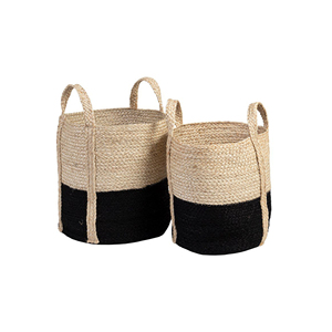 Giá tốt nhất chất lượng cao xoắn dây sinh thái thân thiện tự nhiên tùy chỉnh đay giỏ bẩn giặt giỏ cản trở từ Bangladesh - Product Image 5