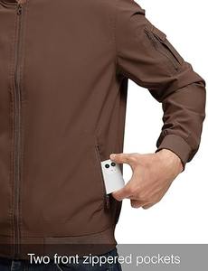 Logo personnalisé veste coupe-vent en toile pour hommes coupe-vent extérieur imperméable avec options de personnalisation - Product Image 5