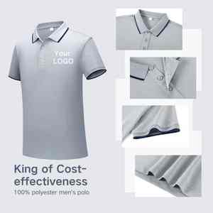 Vêtements décontractés Hommes Polo Top ventes Nouveau design Logo personnalisé Couleur unie Respirant Polo t-shirts - Product Image 5