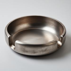 ที่เขี่ยบุหรี่โลหะเคลือบผิวแบบโบราณเป็นมิตรกับสิ่งแวดล้อมดีไซน์พับเก็บได้ลวดลายศิลปะพื้นผิวเรียบสำหรับห้องนั่งเล่นหรูหรา - Product Image 2