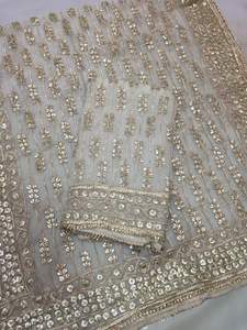 Stylish Women's Acrylic <b>Gota</b> Work Salwar Kameez with Handmade Sequins Embroidery for Party Gatherings - Product Image 5