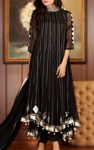 Vestido para fiesta o boda, traje elegante y deslumbrante, largo, con pantalón, con apliques elegantes, funciona para fiesta/boda, 2021 - Product Image 5