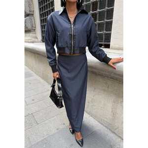 Veste bomber en simili cuir satiné Daniel 9940 - Product Image 3