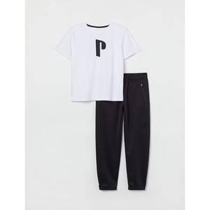 Haute qualité imprimé personnalisé hommes coton sport Jogging survêtement décontracté course ensemble à capuche t-shirt pour le printemps pour l'été - Product Image 3