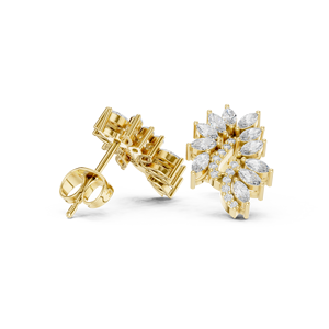 Pendientes de moissanita de plata esterlina S925 para mujer, diseño geométrico, fiestas de aniversario - Product Image 5