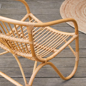 Meilleure vente chaise de jardin en rotin naturel fabriqué à la main avec coussin, sièges de salon de patio extérieur et intérieur fabriqué au Vietnam - Product Image 4