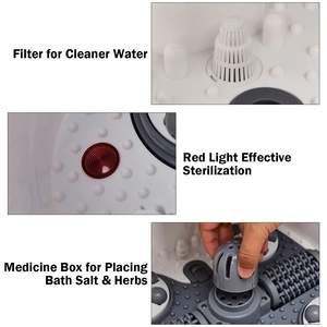 Piede portatile Spa bagno motorizzato massaggiatore piedi elettrico salone vasca con <span class=keywords><strong>doccia</strong></span> - Product Image 3