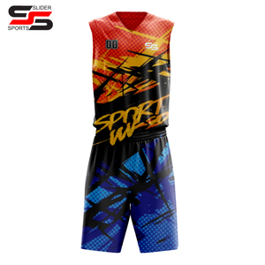 100% Polyester meilleure qualité basket-ball uniforme sport haute qualité sur mesure nouveau Design basket-ball uniforme - Product Image 1