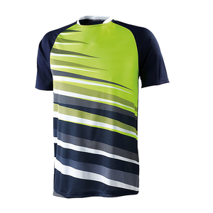 Maillot de football personnalisé imprimé DTF 100% polyester, design color block, respirant, manches courtes, nom et numéro d'équipe personnalisés - Product Image 3